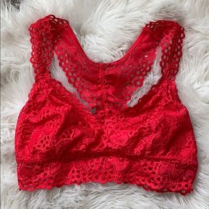 Aerie Red Lace Bralette